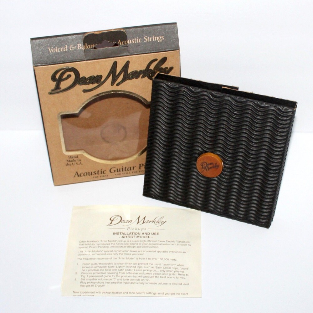 Dean Markley Acoustic Guitar Pickup Artist Piezo Transducer maple wood
